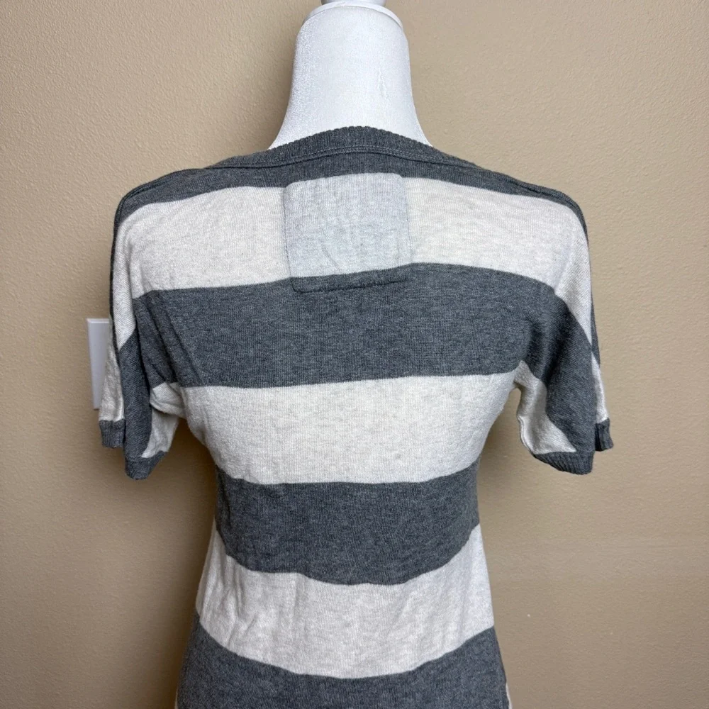 Vintage Hollister Stripped V Neck Shirt- Small - Picture 8 of 10